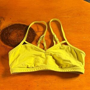 Lululemon Athletica Yellow Sports Bra